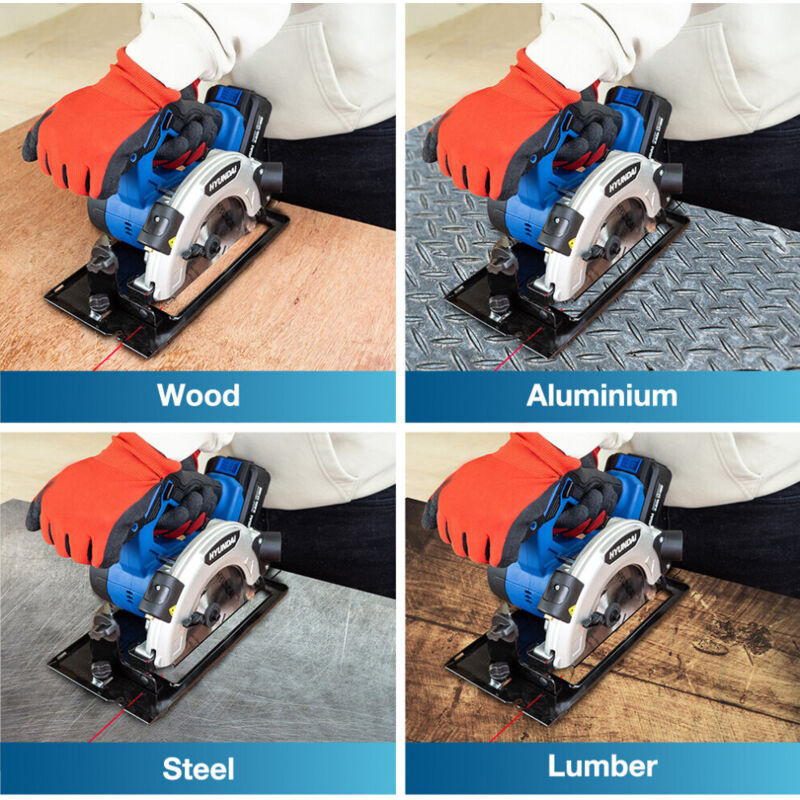 Evolution Cordless R165CCS-Li 6-1/2 in Circular Saw 20V Li-ion EXT Inc Multi-Material Blade with Charger & 4Ah Battery