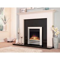 New Designer Celsi Fire - Hearth Mounted Electric Fire 16" Electriflame XD Camber Silver
