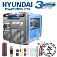 Petrol Generator Hyundai HY4500SEI 230V 4000W 4.0kW 5kVA Portable Silenced