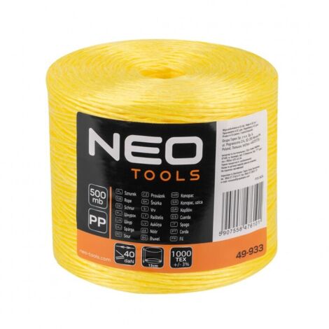 Corde en polypropylène NEO 500 m - Durable, pour le jardinage