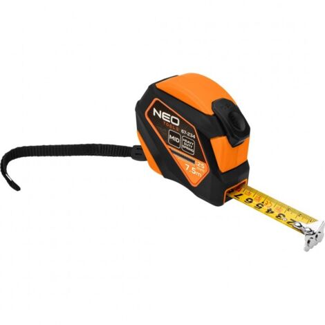 Mètre ruban NEO 7,5 m - Verrouillage automatique, aimant (1/5)