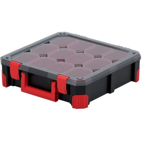 Organiseur d'atelier fermé KTI4040B - Noir - 10 boîtes - Pratique et compact (1/5)