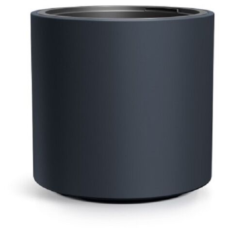 Pot de fleurs rond DBHER400-S433 - Anthracite - Design moderne - Idéal intérieur et extérieur