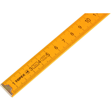 Règle pliante en bois - 1 m - Jaune - Pratique et durable - Idéale pour le bricolage