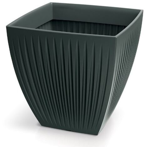 Pot de Fleur Latia Carré MIDL Ø60x58 Anthracite (1/2)