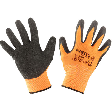 Gants de travail ondulés en polyester enduit de latex, 3131X, taille 8 (1/5)