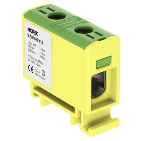 Raccord Rail Jaune-vert - 1,5-50 Mm - 0,3 Kg - Électrique - Installation