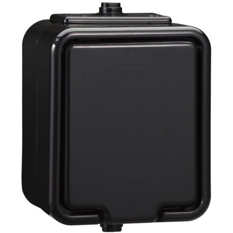 Prise Simple En Saillie Hermétique Noir Ip44 Cedar Nt130h05 - 1 Prise - Étanche (1/2)