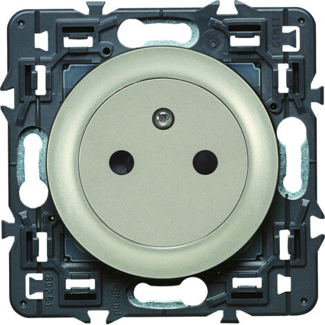 Legrand – Prise de courant 2P+T avec terre – Installation surface – 16A 250V – Bornes automatiques pour câblage rapide – Coque de protection chantier