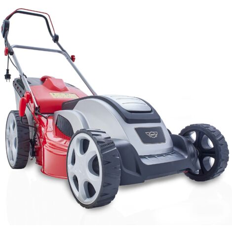 Elektro Rasenmäher Schnittbreite 46cm 230V 1800W Schiebe Motor Hand Mulch Mäher
