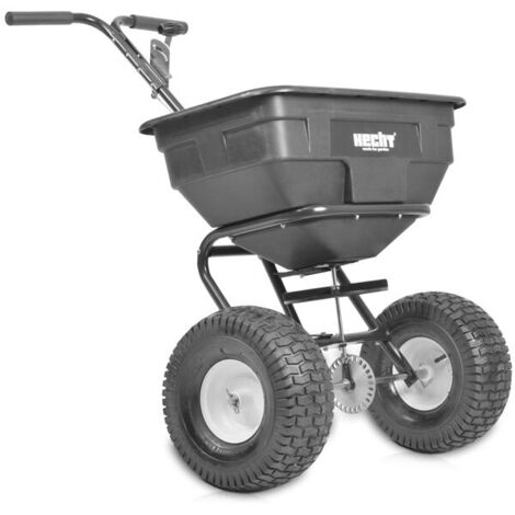 Streu Wagen Anhänger 60 L Gerät Splitt Dünge Salz Saatgut Schleuder Streuer Quad