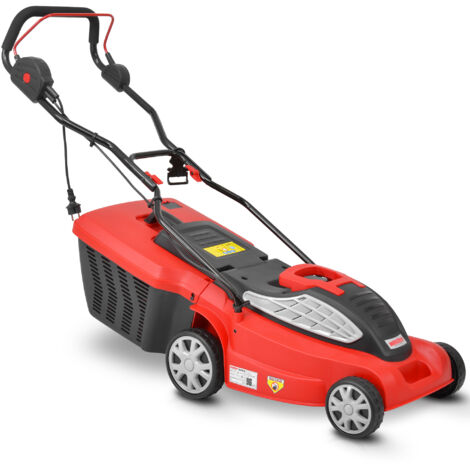 Rasenmäher Elektro 38 cm Schnittbreite 230V 45 L 1600 W Hand Schiebe Rasen Mäher (1/5)