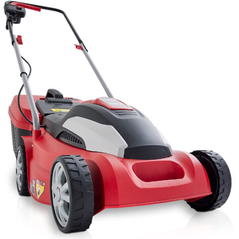 Rasenmäher Elektro 34cm Schnittbreite 1400W 35L Grasfangkorb 5 Stufen Hand Mäher