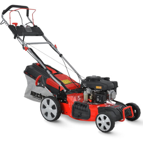 Rasenmäher Benzin mit Antrieb 46cm Schnittbreite Elektrostart 5in1 3,7kW Mulcher