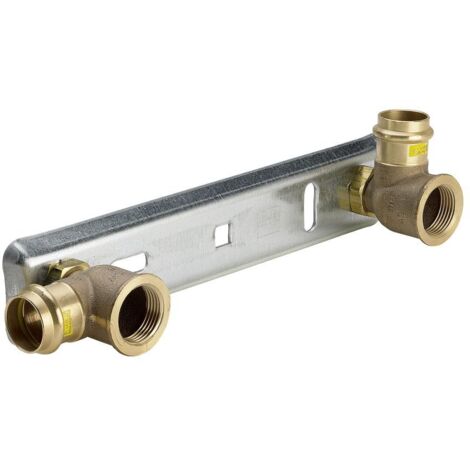 Viega Gaszähler-Anschlussplatte G2325 in 22mm Stahl verzinkt