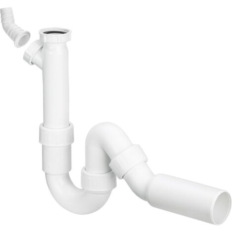 VIEGA Röhren-Siphon Weiß Kunststoff Ablaufbogen 45° DN 40