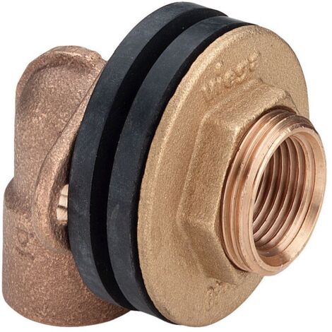 Viega Wanddurchführung 3426 in Rp1/2 x 30mm x Rp1/2 x G3/4 Rotguss (1/2)