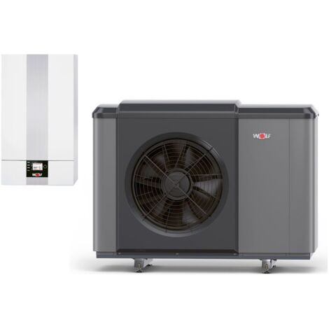 Wolf Paket CHA-Center 16 Luft-Wasser-Wärmepumpe Monoblock, R290, 7,3kW bei A7/W35, 400V, mit BM-2, Schlammabscheider