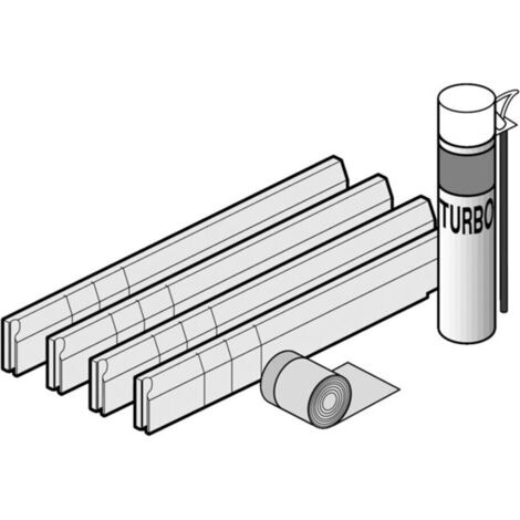 V&B Polystyren-Installationsset 90x80-100x100cm, f DW, verchromt