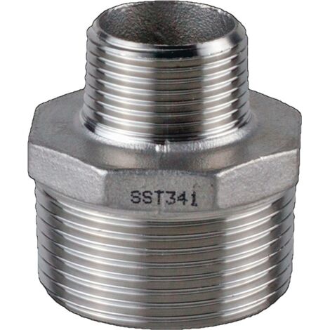 Reduzierdoppelnippel EN 10226-1 NPS=1 1/4 Zoll NPS2 1 Zoll 8-kant 47mm (1/4)