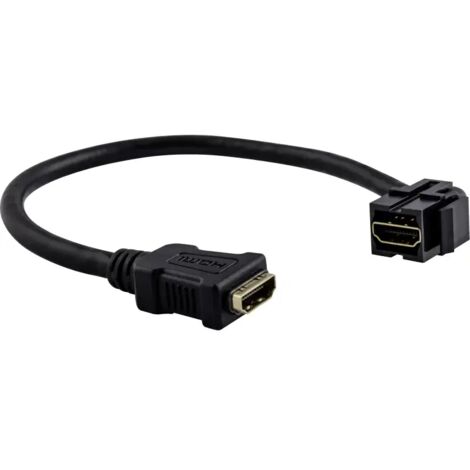 Merten HDMI-Keystone MEG4583-0002 mit Kabelpeitsche schwarz