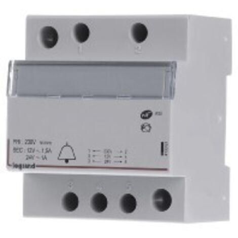 Legrand 413093 Transformator für Klingel - 230V 24-12V 24-18VA - 4 mod