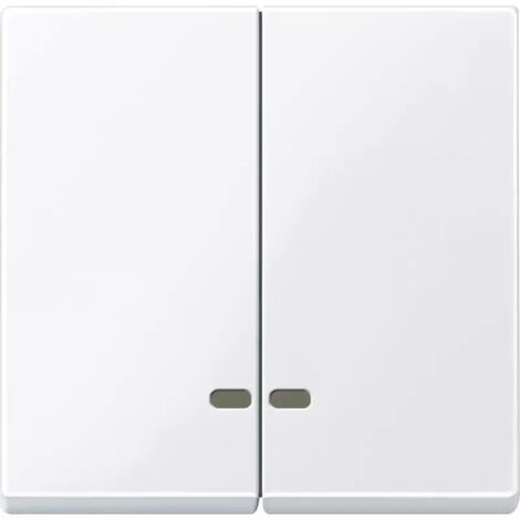 Merten Doppelwippe mit Kontrollfenster, aktivweiß glänzend, System M MEG3420-0325