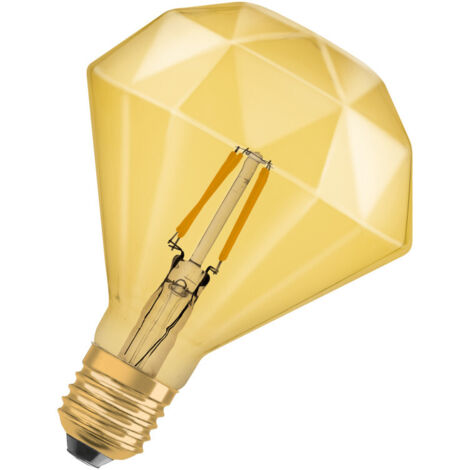Ledvance LED Leuchtmittel Vintage 1906 Edison 40 Filament Diamond 4W 824 Gold E27