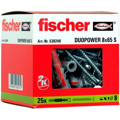 fischer DUOPOWER 8x65 S 25 Stk