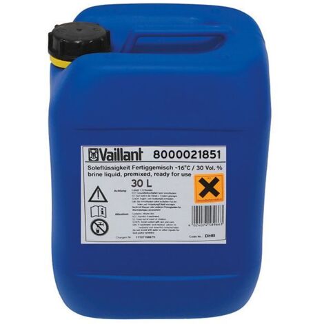 Vaillant Soleflüssigkeit 30 Liter Fertiggemisch 30 Prozent für Sole/Wasser-Wärmepumpen