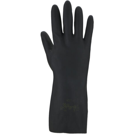 ASATEX 3470/9 Chemikalienhandschuhe  Größe 9 schwarz EN 388, EN 374 PSA-Kategori