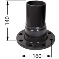 Kessel Anschlussadapter Flanschmuffe DN 80 Druckleitungen PE