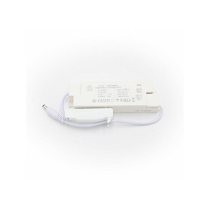 Transformateur LED 1400mA 60W Repiquable Flicker Free EagleRise LS-60-1400 LI2 FS
