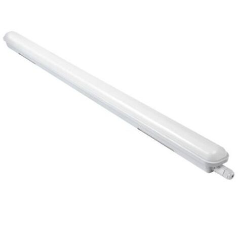 Réglette LED étanche 150cm 55W IP65 - 120 ° - Blanc chaud - 3000K