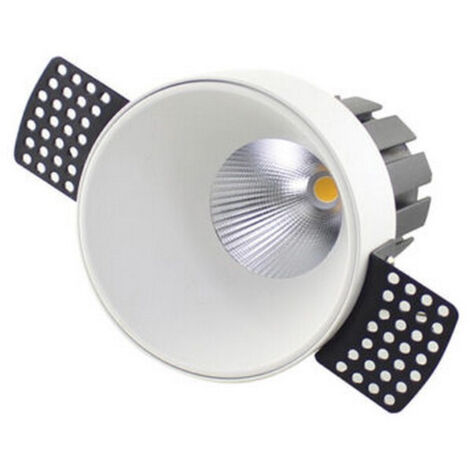 Spot LED Encastrable Trimless D82 15W Blanc Sablé ZAMBELIS - 36 ° - Blanc chaud - 3000K (1/2)