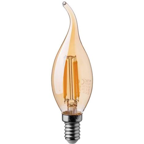 V-Tac VT-1948 Lampe flamme LED Ambre 4W filament E14 2200K - 217114