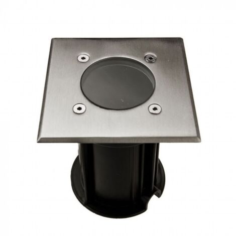 V-Tac – Douille pour spot encastré carré GU10 en acier inoxydable noir IP65 – 230V 35W – Dimensions 110x110x120mm – 7516 - VT-7677