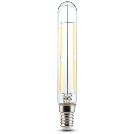 Ampoule Led Tubulaire E14 T20 4w Filament Vt 2204 Blanc Chaud 2700k V Tac