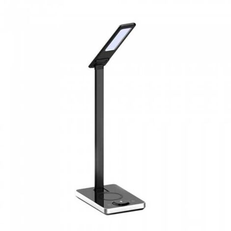 V-TAC VT-7505 Lampe table LED 5W touch changement de couleur 3in1 dimmable avec wireless charging corps noir - SKU 8602 (1/5)