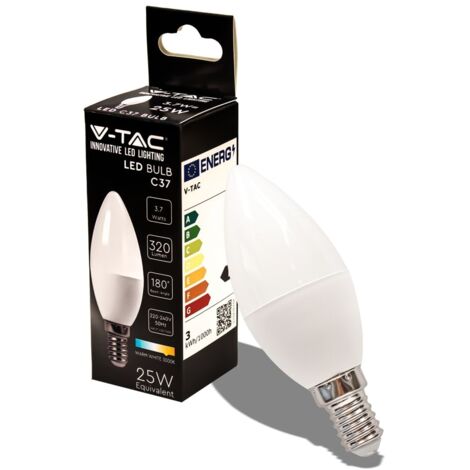 Ampoule LED E14 C37 3,7W V-TAC VT-1818 - 180 deg - Blanc froid - 6500K (1/5)