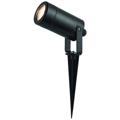 Spot sur piquet LED extérieur D60 – Ampoule GU10 – IP54 – Matériau ABS – 7W – Tête orientable pour éclairage directionnel