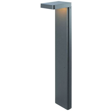 Borne Extérieure LED 9W IP54 Graphite ZAMBELIS - 120 ° - Blanc chaud - 3000K (1/2)