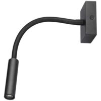 AWEKLIY Applique murale LED, liseuse de chevet avec interrupteur, port