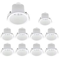 Aluson – Lot de 10 spots LED encastrables D68 6W IP44 – Éclairage blanc neutre 4000K – Installation facile avec transformateur intégré