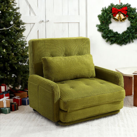 Fauteuil-Canapé HOMEMiYN une place- - Confort Intégral avec Coussin Offert