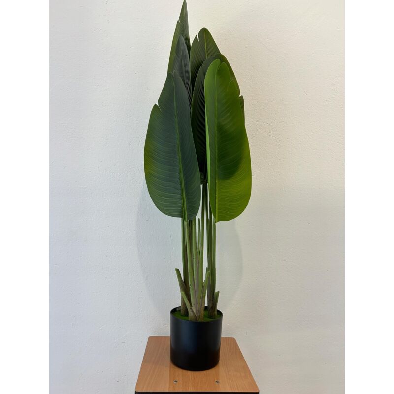 Albero Artificiale 200m Uccello del Paradiso, Pianta Artificiale PE Banano Artificiale, Pianta Finta da Interno, Palma Tropicale Albero Verde Finto con Vaso per la Decorazione della Casa Soggiorno