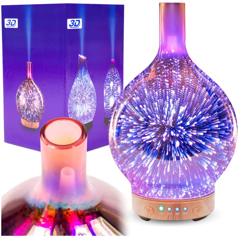 Diffusore di oli essenziali per aromaterapia con umidificatore d'aria luminoso RGB