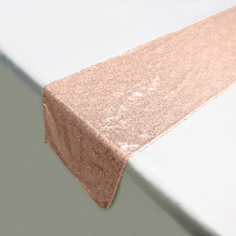 DII Runner Da Tavolo Con Paillettes Oro 40,6 X 304,8 Cm In Poliestere E PVC - Decorazione Per Matrimoni, Feste E Natale