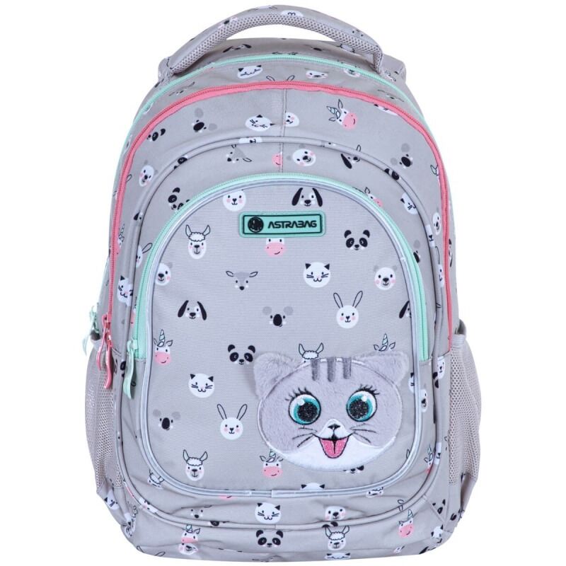 44 GATTI Zaino Per Bambini Double Face Multicolore - Leggero Per Asilo E Gite
