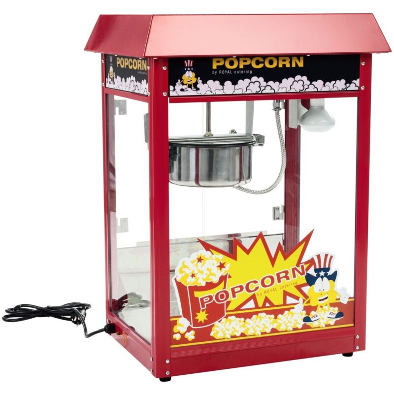 Macchina Per Casa NK Palcorn Macchina Per Popcorn Elettrica 1200W - Stile Retro, 0,3L, Pronto In 2 Minuti Popcorn Maker Retrò
